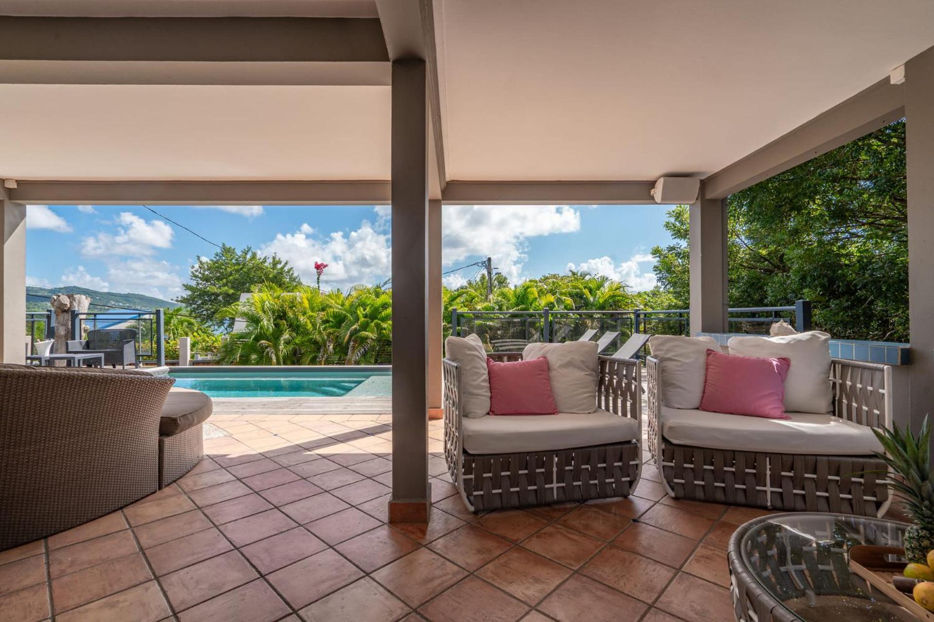 Villa Kaléna : 4 ch, plage à 50m, vue mer Le Diamant Exterior foto