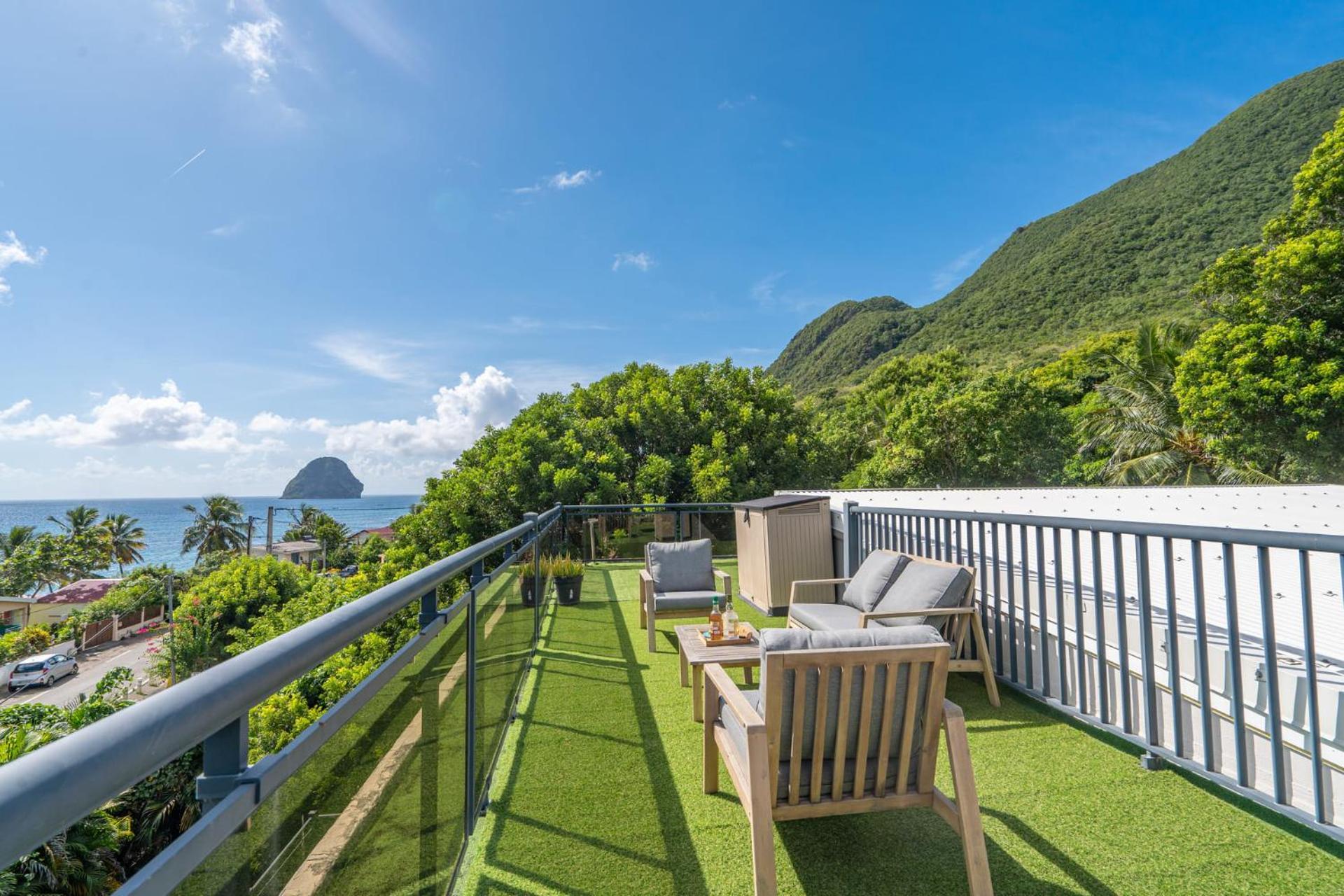 Villa Kaléna : 4 ch, plage à 50m, vue mer Le Diamant Exterior foto