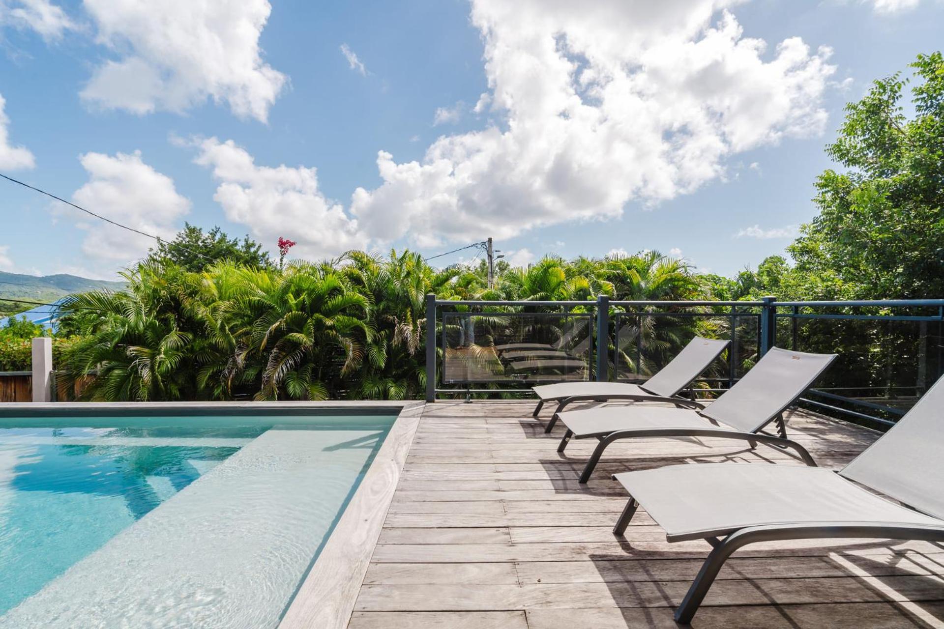 Villa Kaléna : 4 ch, plage à 50m, vue mer Le Diamant Exterior foto