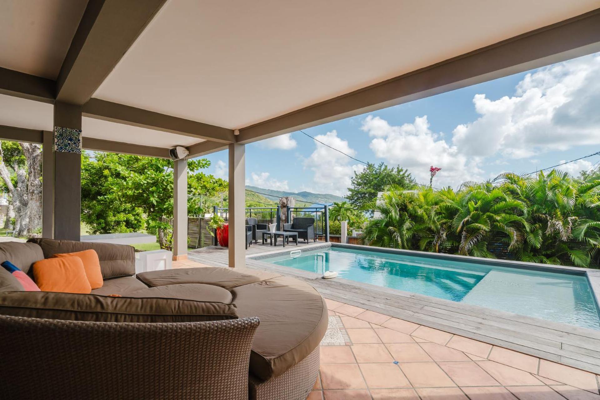 Villa Kaléna : 4 ch, plage à 50m, vue mer Le Diamant Exterior foto